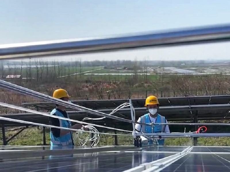 The distributed power station project in Huai'an City, Jiangsu Province is under construction smoothly